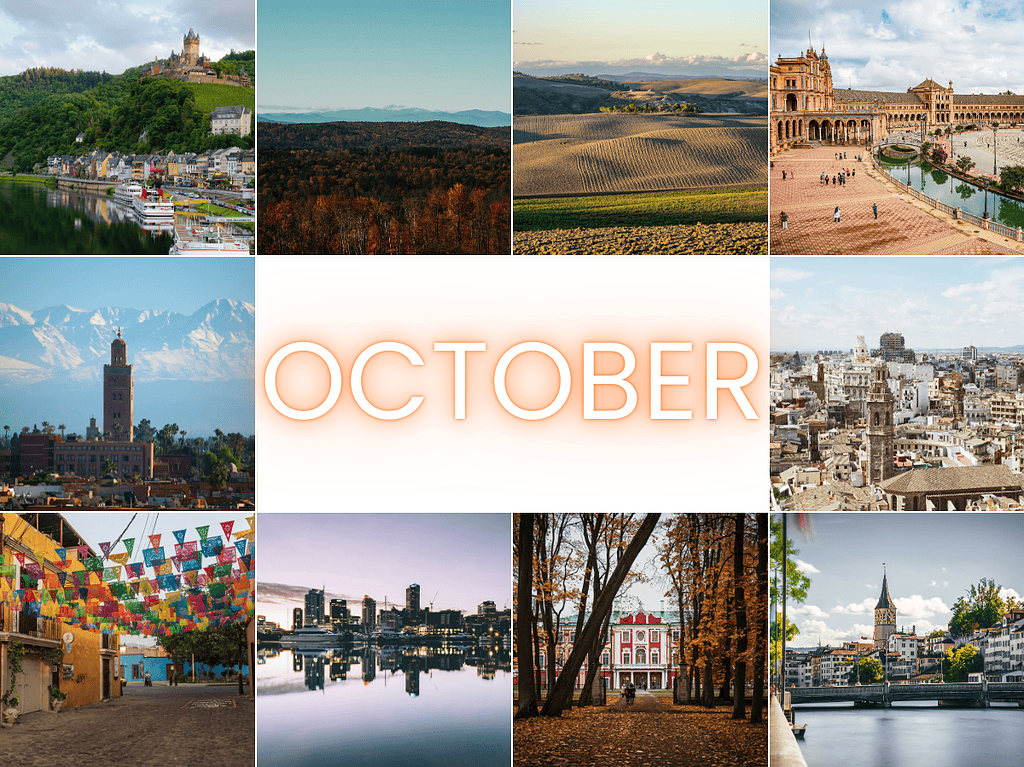 places to visit in October